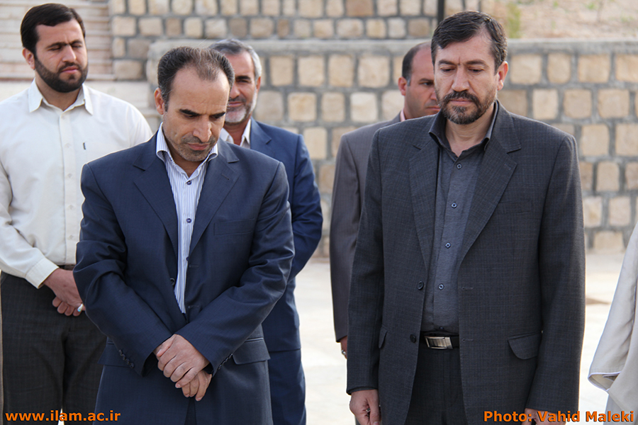 زيارت مزار شهدا اولين ديدار سرپرست جديد دانشگاه ايلام