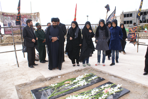 گزارش تصويري حضور مسئولين دانشگاه در مراسم تدفين پيکر مطهر شهداي گمنام 