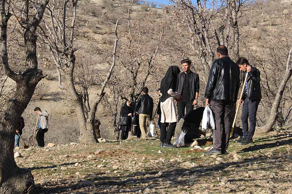 طرح بذرکاري بلوط در دامنه هاي پارک جنگلي چغاسبز با مشارکت انجمن هاي علمي دانشجويي دانشگاه ايلام انجام گرفت