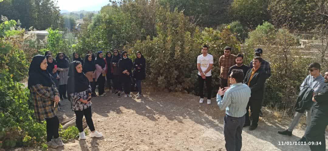 بازديد دانشجويان کارشناسي  گروه علوم دامي دانشگاه ايلام از مراکز پرورش ماهيان سردابي سيروان