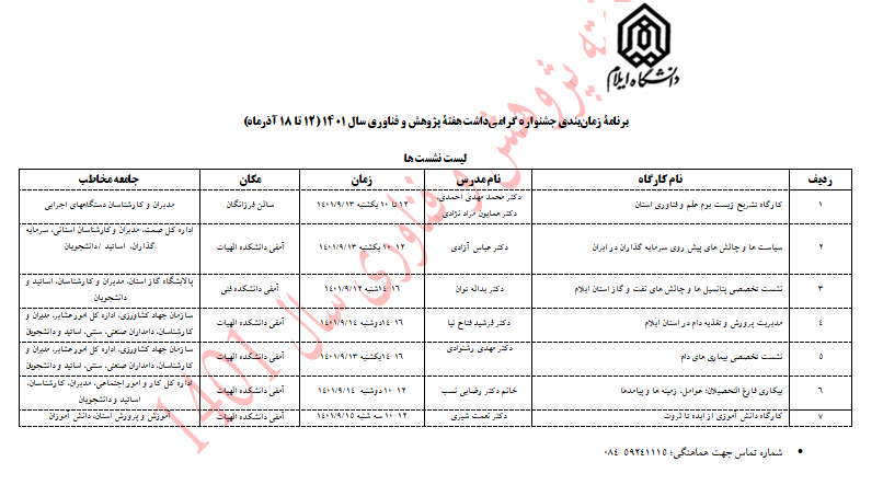 نشست هاي دفتر ارتباط با جامعه و صنعت به مناسبت هفته پژوهش