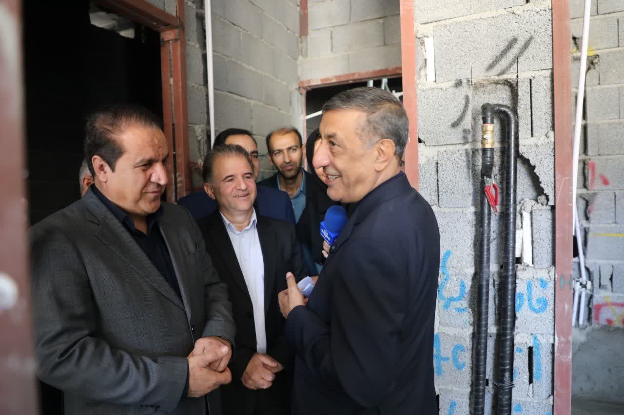 بازديد معاون اجرايي رئيس‌جمهور از پروژه خوابگاه متأهلين دانشگاه ايلام