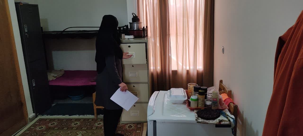 انتخاب اتاق نمونه بهداشتي به مناسبت هفته خوابگاهها