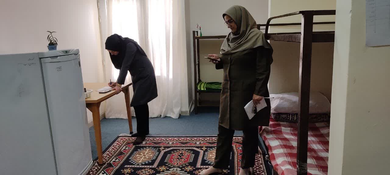 انتخاب اتاق نمونه بهداشتي به مناسبت هفته خوابگاهها